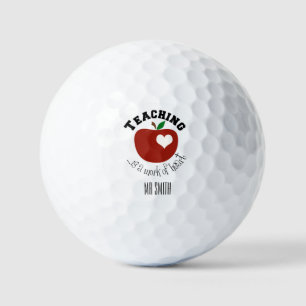 Golfbälle des Lehrers personalisieren es !