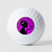 Golfbälle Die Frau Lila (Vorderseite)
