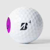 Golfbälle Die Frau Lila (Logo)