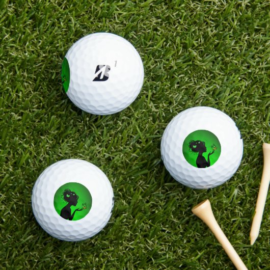 Golfbälle Die grüne Schmetterlinge (Insitu Gras)
