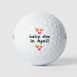 Golfbälle für das Baby im April