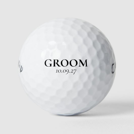 Golfbälle für den Bräutigam (Vorderseite)