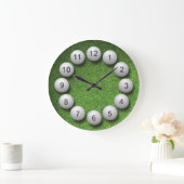 Golfbälle Große Wanduhr (Zuhause)