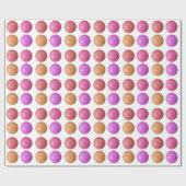 GOLFBÄLLE KOPIEREN FÜR FRAUEN, ROSA GESCHENKPAPIER (Flach)