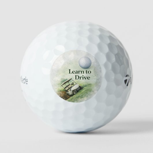 Golfbälle Lustiges Geschenk für Papa oder Golfer (Vorderseite)