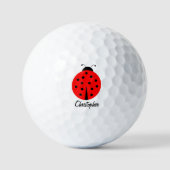 Golfbälle Marienkäfer Design (Vorderseite)