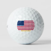 Golfbälle mit amerikanischer Flagge (Vorderseite)