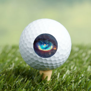 Golfbälle mit Augendesign