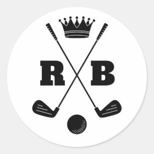 Golfbälle mit eigenem Namen und eigener Marke Runder Aufkleber