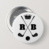 Golfbälle mit eigenem Namen und Marke gestalten Button (Vorne & Hinten)