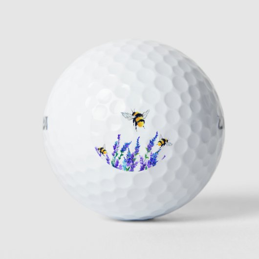 Golfbälle mit fliegenden Bienen (Vorderseite)