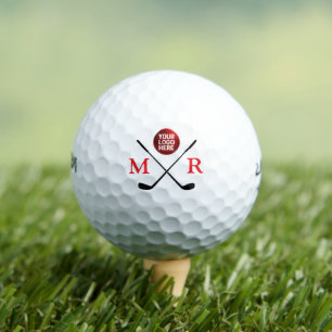 Golfbälle mit Logo und Initialen