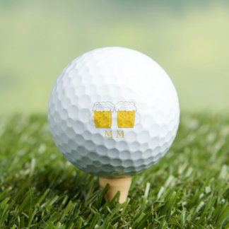 Golfbälle Mit Monogramm Punkte der Biergestaltung
