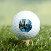 Golfbälle mit Skyline-Blick (Insitu T-Shirt)