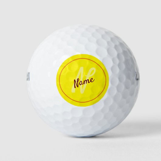 Golfbälle "Name" (Vorderseite)