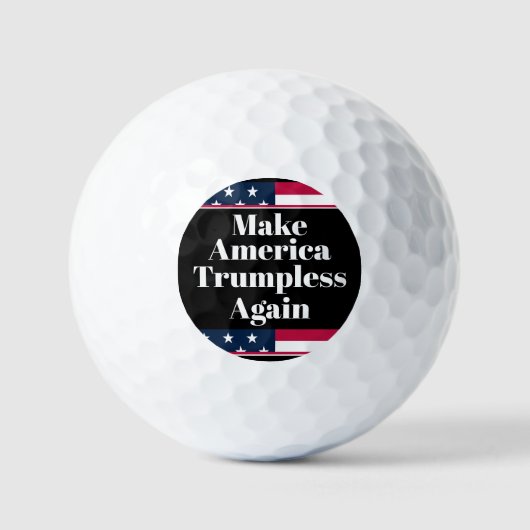 Golfbälle ohne Trump (Vorderseite)