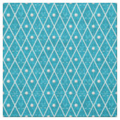 Golfbälle & Schläger Argyle auf Aqua Blau Stoff (Muster)