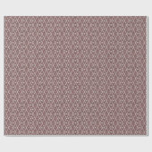 Golfbälle & Schläger Argyle auf Grau Rot Geschenkpapier (Flach)
