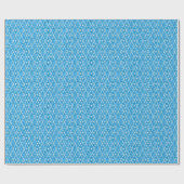 Golfbälle & Schläger Argyle auf hellblau Geschenkpapier (Flach)
