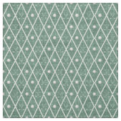 Golfbälle & Schläger Argyle auf Jägergrün Stoff (Muster)