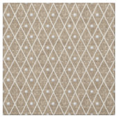 Golfbälle & Schläger Argyle auf Karamell Stoff (Muster)