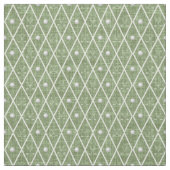 Golfbälle & Schläger Argyle auf Pickle Green Stoff (Muster)