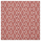 Golfbälle & Schläger Argyle auf Rot Stoff (Muster)