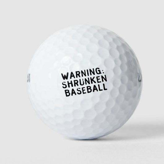 Golfbälle "Shrunken Baseball" (Vorderseite)