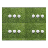 Golfbälle sind auf grünem Gras Tischdecke (Vorderseite (Horizontal))