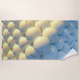 Golfbälle Strandtuch