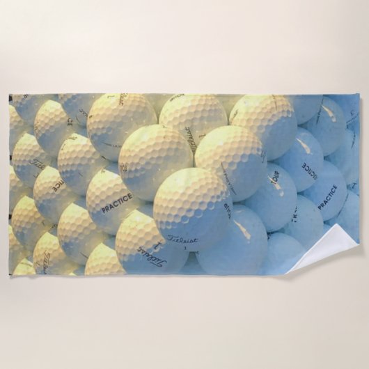 Golfbälle Strandtuch (Vorderseite)