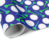 Golfbälle und -T-Shirts Geschenkpapier (Rolleneckpunkt)