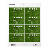 Golfbälle und Tee auf grünem Gras (Vorne)