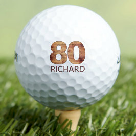 Golfbälle zum 80. Geburtstag 80 Jahre Golfer-Holzg