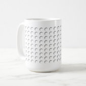 Golfballgrübchen Kaffeetasse (Vorderseite Links)