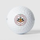 + Golfballs mit PMC-SIEGEL-Logo Golfball (Vorderseite)