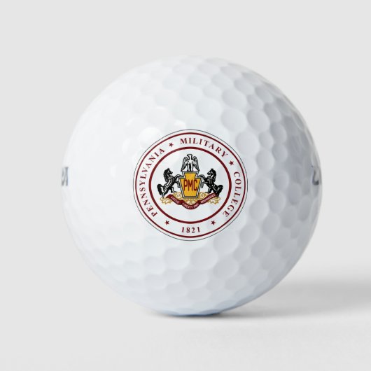 + Golfballs mit PMC-SIEGEL-Logo Golfball (Vorderseite)