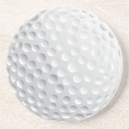 Golfballvektorgrafik Untersetzer (Vorne)