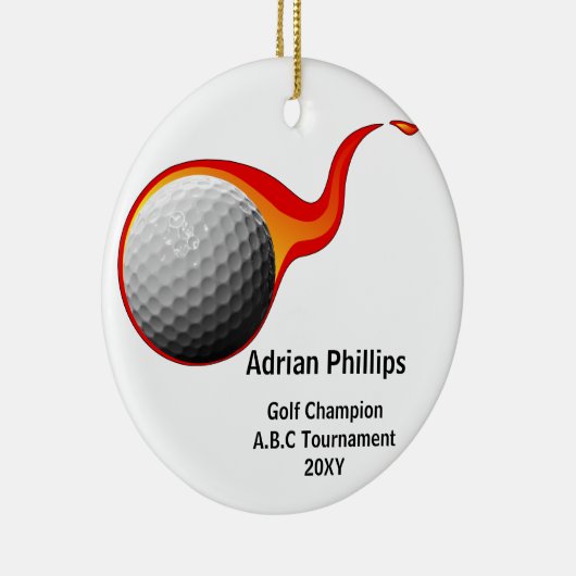 Golfballverzierung Keramik Ornament (Rechts)