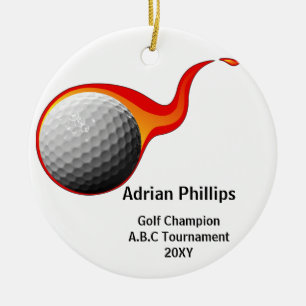 Golfballverzierung Keramik Ornament