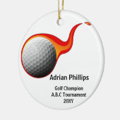 Golfballverzierung Keramik Ornament (Links)