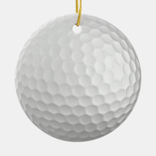 Golfballverzierung Keramikornament (Vorne)