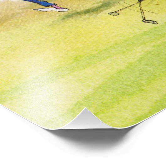 Golfberatung Fotodruck (Ecke)