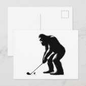 Golfbigfoot Feiertagspostkarte (Vorne/Hinten)