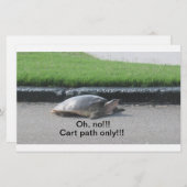 Golfbriefpapier Briefpapier (Vorne/Hinten)