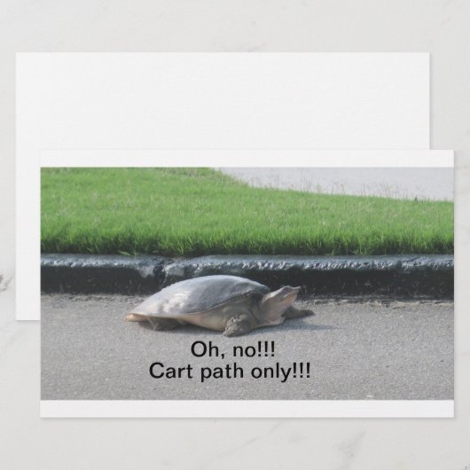 Golfbriefpapier Briefpapier (Vorne/Hinten)