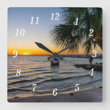 Golfbrise Florida Sunset Wall Clock