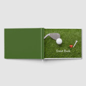 Golfbuchgolfball und Tee mit Liebe Gästebuch (Voll)