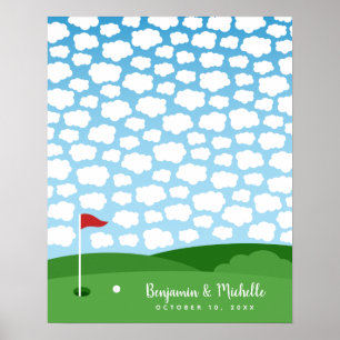 Golfbuchplakat - 100 Unterschriften Poster