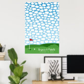 Golfbuchplakat - 150 Unterschriften Poster (Heimbüro)